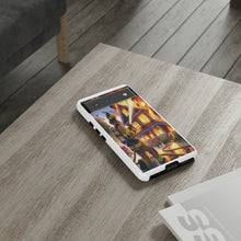 Load image into Gallery viewer, Animated Firefighter battling a House Fire , Tough Cases, Phone cases