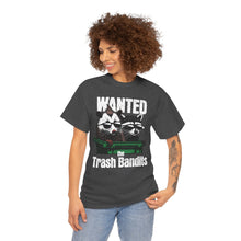 Load image into Gallery viewer, Wanted Trash Bandits Tee, Funny Graphic T-Shirt, Gift for Animal Lovers, Unique Dad Shirt, Comfy Everyday Wear