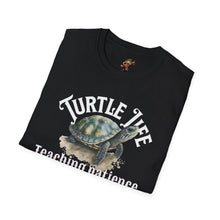 Load image into Gallery viewer, Turtle Life, Teaching patience since day one, Turtle lover Unisex Softstyle T-Shirt
