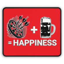 Load image into Gallery viewer, Darts Plus Beer equal Happiness, Gaming Mouse Pad