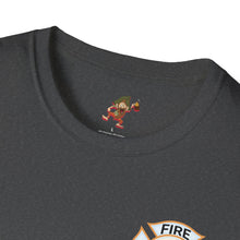 Load image into Gallery viewer, Firefox Logo and Ex's Wife restraining order Firefighter Humor Unisex Softstyle T-Shirt