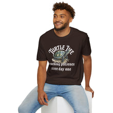 Load image into Gallery viewer, Turtle Life, Teaching patience since day one, Turtle lover Unisex Softstyle T-Shirt