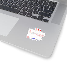 Load image into Gallery viewer, 911 Dispatcher Heart Beat of Emergency Service, Kiss-Cut Stickers