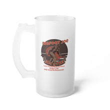 Load image into Gallery viewer, Frosted Glass Beer Mug with BigFoot Joe, Adult Humor, Unique Gift