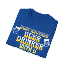 Load image into Gallery viewer, Jus Another Beer Drinker with a Fishing Problem, Unisex Softstyle T-Shirt Gift