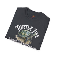 Load image into Gallery viewer, Turtle Life, Teaching patience since day one, Turtle lover Unisex Softstyle T-Shirt