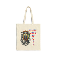 Load image into Gallery viewer, EMS All in a Days Work Cotton Canvas Tote Bag