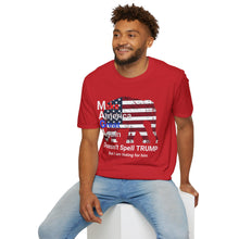 Load image into Gallery viewer, MAGA Doesn't Spell TRUMP, But I am Voting for Him , Unisex Softstyle T-Shirt, Great Proud T-Shirt