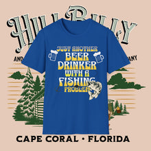 Load image into Gallery viewer, Jus Another Beer Drinker with a Fishing Problem, Unisex Softstyle T-Shirt Gift