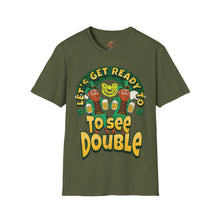 Load image into Gallery viewer, LET'S GET READY TO SEE DOUBLE Adult T-Shirt, Funny Humor, St. Patrick's Day