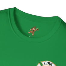 Load image into Gallery viewer, Firefox Logo and Ex's Wife restraining order Firefighter Humor Unisex Softstyle T-Shirt