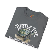 Load image into Gallery viewer, Turtle Life, Teaching patience since day one, Turtle lover Unisex Softstyle T-Shirt