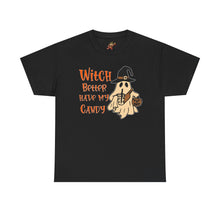 Load image into Gallery viewer, Witch Better Have My Candy Tee - Halloween Shirt, Unisex Graphic Tee, Ghost Design T-Shirt, Spooky Vibes Apparel, Trick or Treat Gift