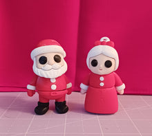 Load image into Gallery viewer, 3D Christmas Ornament, Santa Claus, Mrs. Claus, Tree Ornament, Desk Topper