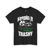 Load image into Gallery viewer, Keepin' It Trashy Unisex Heavy Cotton Tee | Funny Graphic Shirt, Pet Lover Gift, Casual Wear, Unique Style, Animal Humor