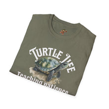 Load image into Gallery viewer, Turtle Life, Teaching patience since day one, Turtle lover Unisex Softstyle T-Shirt