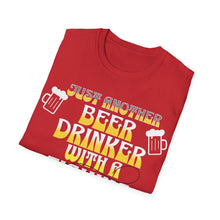 Load image into Gallery viewer, Jus Another Beer Drinker with a Fishing Problem, Unisex Softstyle T-Shirt Gift