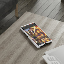 Load image into Gallery viewer, Animated Firefighter battling a House Fire , Tough Cases, Phone cases