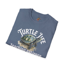 Load image into Gallery viewer, Turtle Life, Teaching patience since day one, Turtle lover Unisex Softstyle T-Shirt