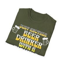 Load image into Gallery viewer, Jus Another Beer Drinker with a Fishing Problem, Unisex Softstyle T-Shirt Gift