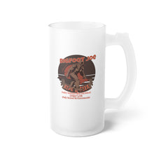 Load image into Gallery viewer, Frosted Glass Beer Mug with BigFoot Joe, Adult Humor, Unique Gift