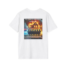 Load image into Gallery viewer, Firefox Logo and Ex's Wife restraining order Firefighter Humor Unisex Softstyle T-Shirt