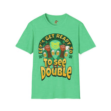 Load image into Gallery viewer, LET'S GET READY TO SEE DOUBLE Adult T-Shirt, Funny Humor, St. Patrick's Day