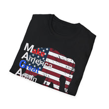 Load image into Gallery viewer, MAGA Doesn't Spell TRUMP, But I am Voting for Him , Unisex Softstyle T-Shirt, Great Proud T-Shirt