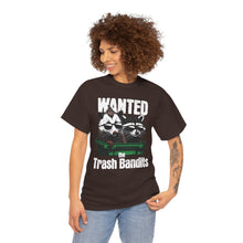 Load image into Gallery viewer, Wanted Trash Bandits Tee, Funny Graphic T-Shirt, Gift for Animal Lovers, Unique Dad Shirt, Comfy Everyday Wear