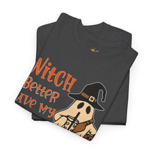 Load image into Gallery viewer, Witch Better Have My Candy Tee - Halloween Shirt, Unisex Graphic Tee, Ghost Design T-Shirt, Spooky Vibes Apparel, Trick or Treat Gift