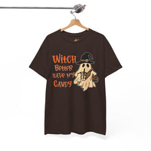 Load image into Gallery viewer, Witch Better Have My Candy Tee - Halloween Shirt, Unisex Graphic Tee, Ghost Design T-Shirt, Spooky Vibes Apparel, Trick or Treat Gift