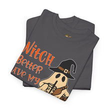 Load image into Gallery viewer, Witch Better Have My Candy Tee - Halloween Shirt, Unisex Graphic Tee, Ghost Design T-Shirt, Spooky Vibes Apparel, Trick or Treat Gift