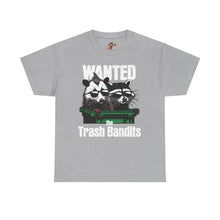 Load image into Gallery viewer, Wanted Trash Bandits Tee, Funny Graphic T-Shirt, Gift for Animal Lovers, Unique Dad Shirt, Comfy Everyday Wear
