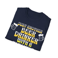 Load image into Gallery viewer, Jus Another Beer Drinker with a Fishing Problem, Unisex Softstyle T-Shirt Gift