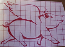 Load image into Gallery viewer, Magical Flying Pig Vinyl Decal - Add Whimsy Anywhere!