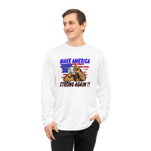 Load image into Gallery viewer, Unisex Performance Long Sleeve Shirt MAKE AMERICA STRONG AGAIN