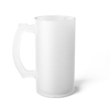 Load image into Gallery viewer, Frosted Glass Beer Mug, BEER CHEAPER THAN GAS glassware, barware