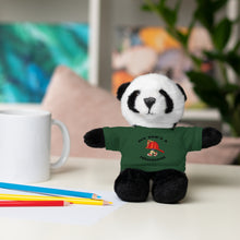 Load image into Gallery viewer, Gift for Infants a Stuffed Animals with Tee My Dad's A Firefighter
