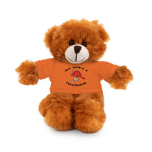 Load image into Gallery viewer, Gift for Infants a Stuffed Animals with Tee My Dad's A Firefighter