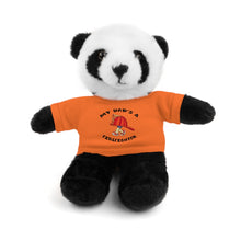 Load image into Gallery viewer, Gift for Infants a Stuffed Animals with Tee My Dad's A Firefighter