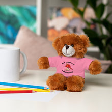 Load image into Gallery viewer, Gift for Infants a Stuffed Animals with Tee My Dad's A Firefighter