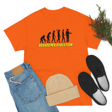 Load image into Gallery viewer, BeeKeeper Evolution , Great Gift idea Unisex Heavy Cotton Tee