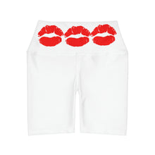 Load image into Gallery viewer, Valentine Gift, Kiss It, High Waisted Yoga Shorts