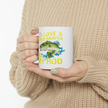 Load image into Gallery viewer, I love Large Mouth on my Rod Personnel Ceramic Mug