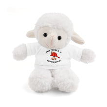 Load image into Gallery viewer, Gift for Infants a Stuffed Animals with Tee My Dad's A Firefighter
