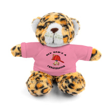 Load image into Gallery viewer, Gift for Infants a Stuffed Animals with Tee My Dad's A Firefighter