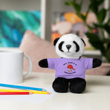 Load image into Gallery viewer, Gift for Infants a Stuffed Animals with Tee My Dad's A Firefighter