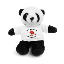 Load image into Gallery viewer, Gift for Infants a Stuffed Animals with Tee My Dad's A Firefighter