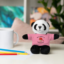 Load image into Gallery viewer, Gift for Infants a Stuffed Animals with Tee My Dad's A Firefighter