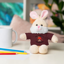 Load image into Gallery viewer, Gift for Infants a Stuffed Animals with Tee My Dad's A Firefighter